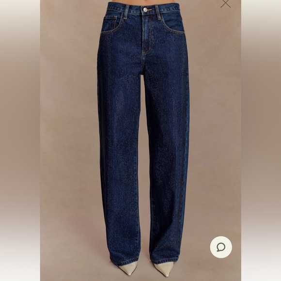 Meshki Laina
Mid Rise Diamante Denim Jeans - Midnight Blue - Picture 1 of 5